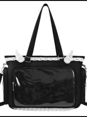 Ita Crossbody Bag Clear Display Insert Wing Pins Y2K
